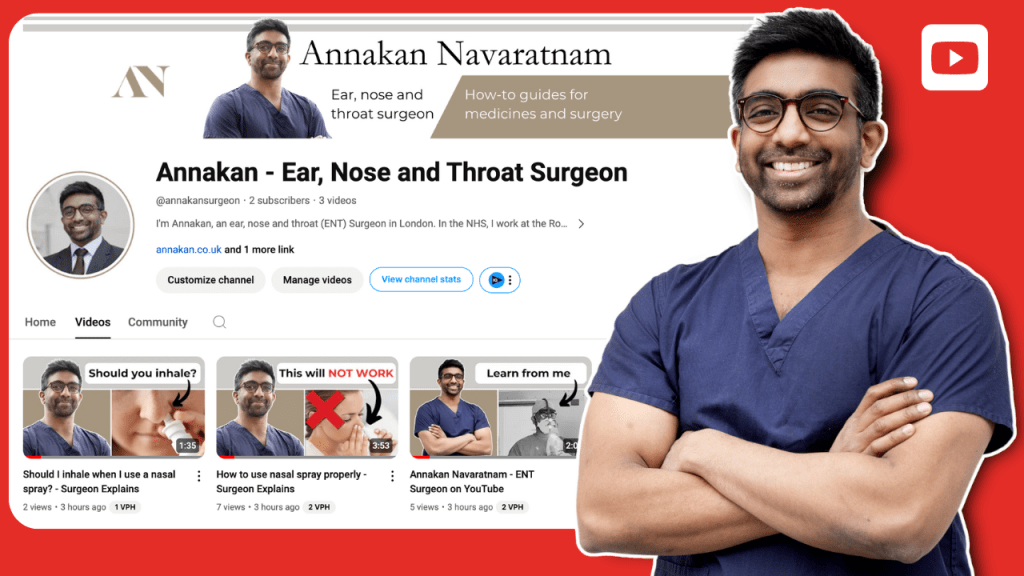 Dr Annakan Navaratnam ENT Surgeon YouTube channel